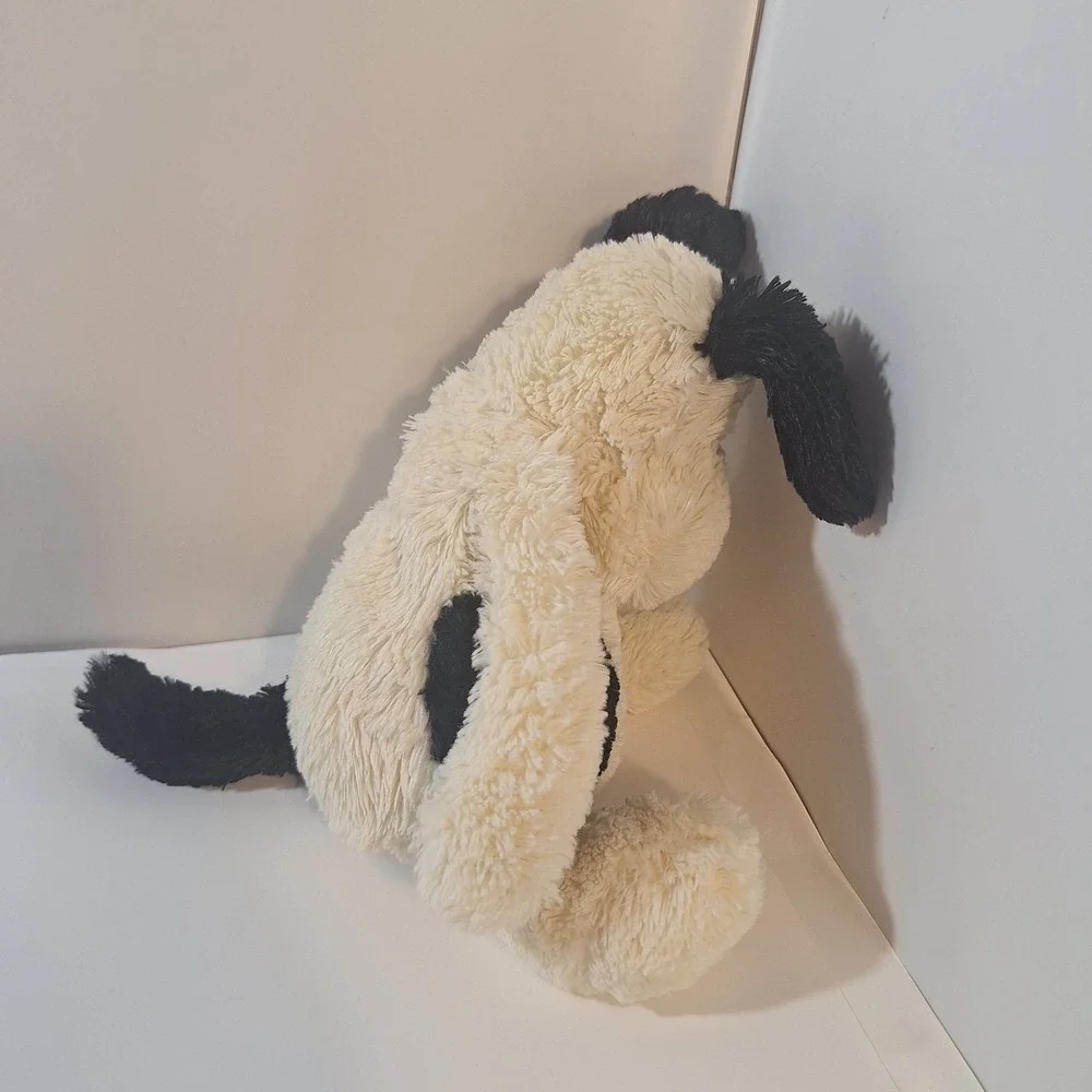Jellycat Bashful Black and Cream Puppy Dog‎ 12